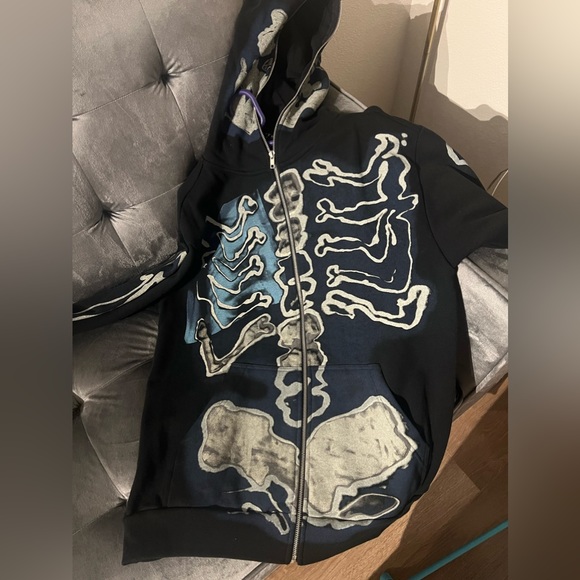 Cactus Jack Fragment Skeleton Graffiti Full zip jacket - Picture 2 of 11